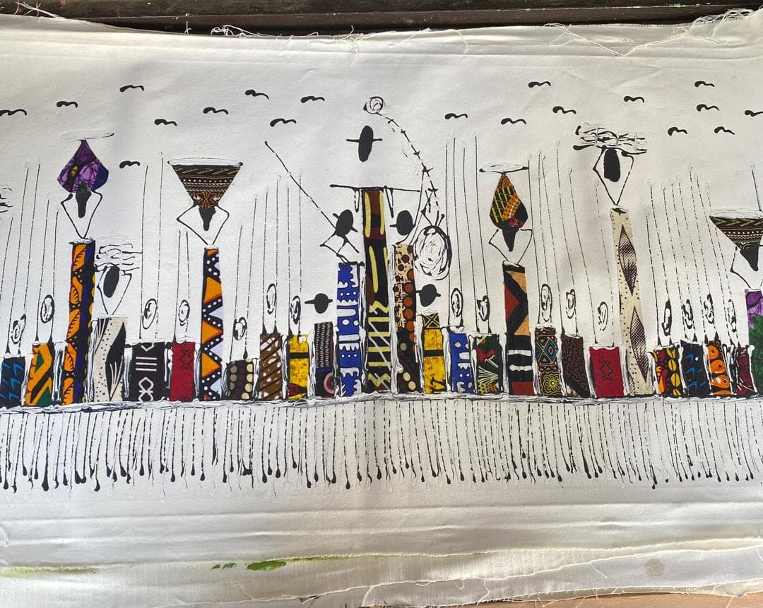 Toile <<Allons au champs>>